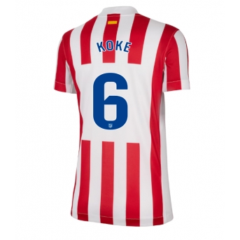 Billige Fotballdrakt Atletico Madrid Koke #6 Replika Hjemmedrakt Dame 2025-26 Kortermet